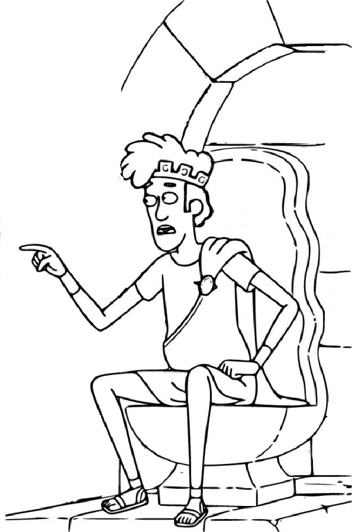 King Tyrannis Coloring Sheet - SheetalColor.com