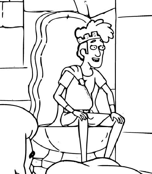 King Tyrannis Coloring Pages for Kids - SheetalColor.com