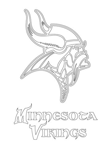 Minnesota Vikings Logo coloring - SheetalColor.com
