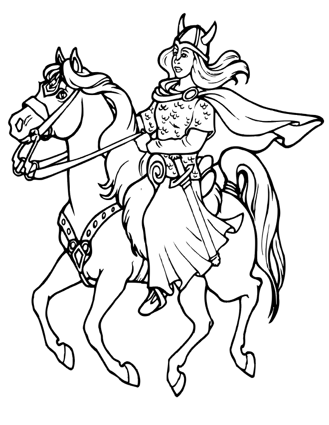 Free Viking Coloring Pages - SheetalColor.com