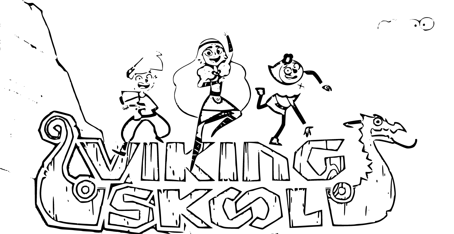 Disney Viking Skool Coloring Page - SheetalColor.com
