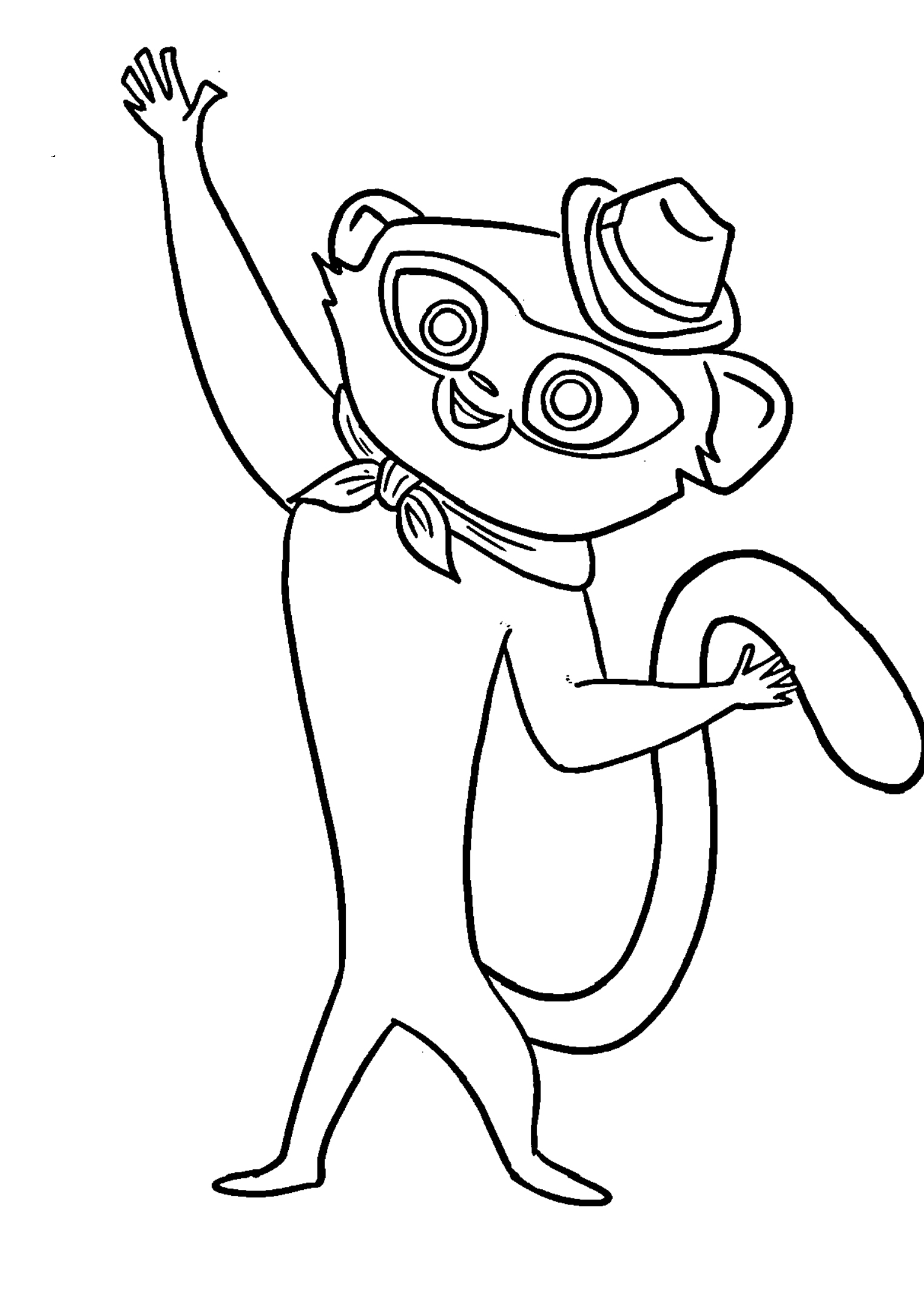 Vivo coloring book cartoon character to print - SheetalColor.com