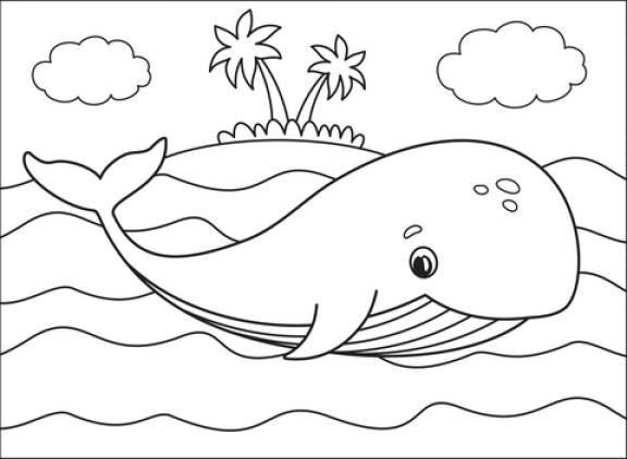 Whale coloring page | Free Printable - SheetalColor.com