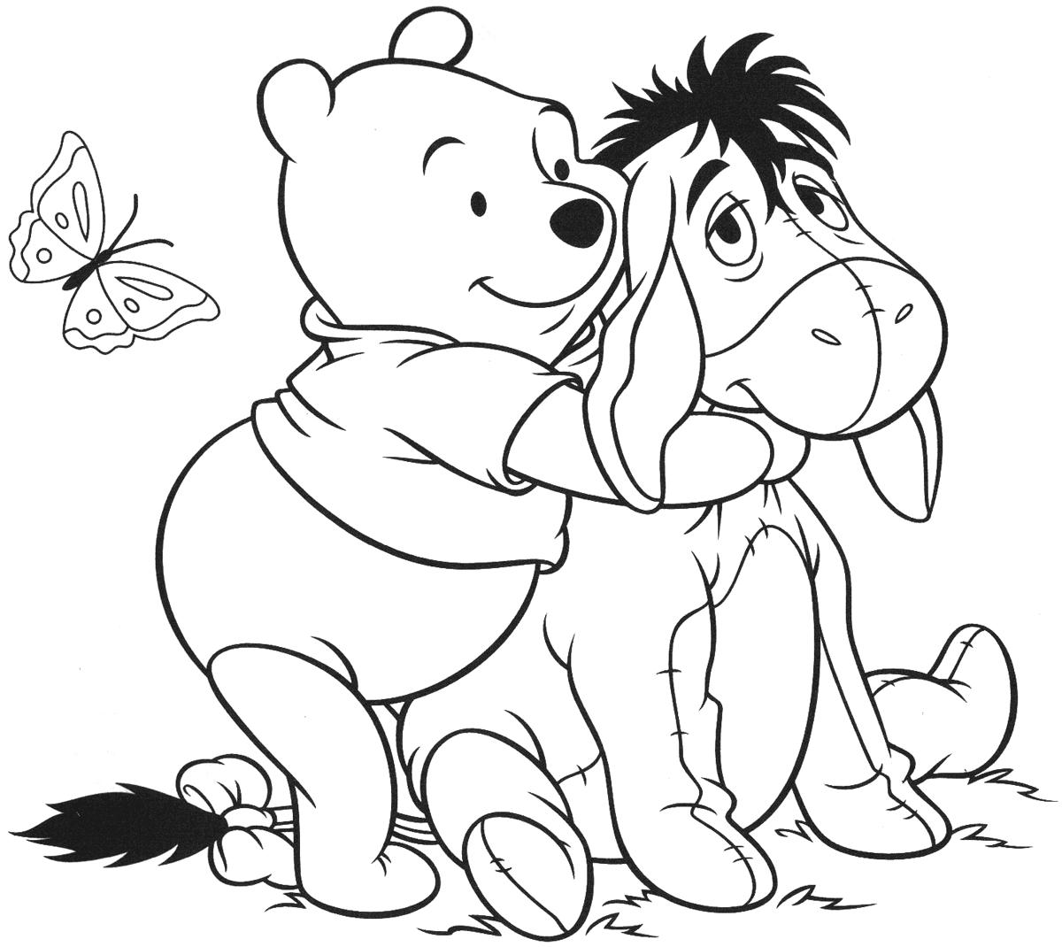 Free Printable Winnie The Pooh Coloring Pages For Kids - SheetalColor.com