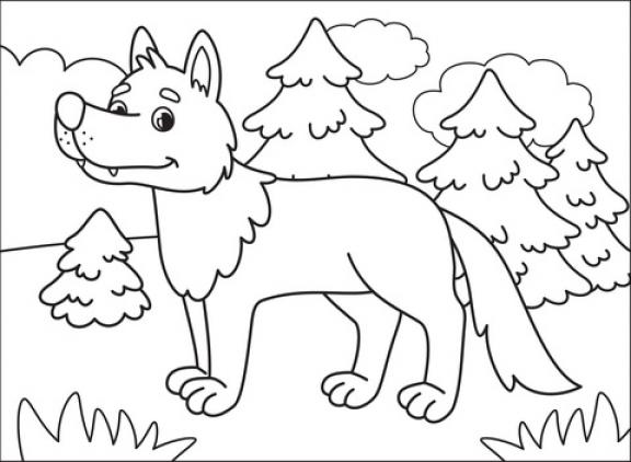 Wolf coloring page | Free Printable Coloring Pages - SheetalColor.com